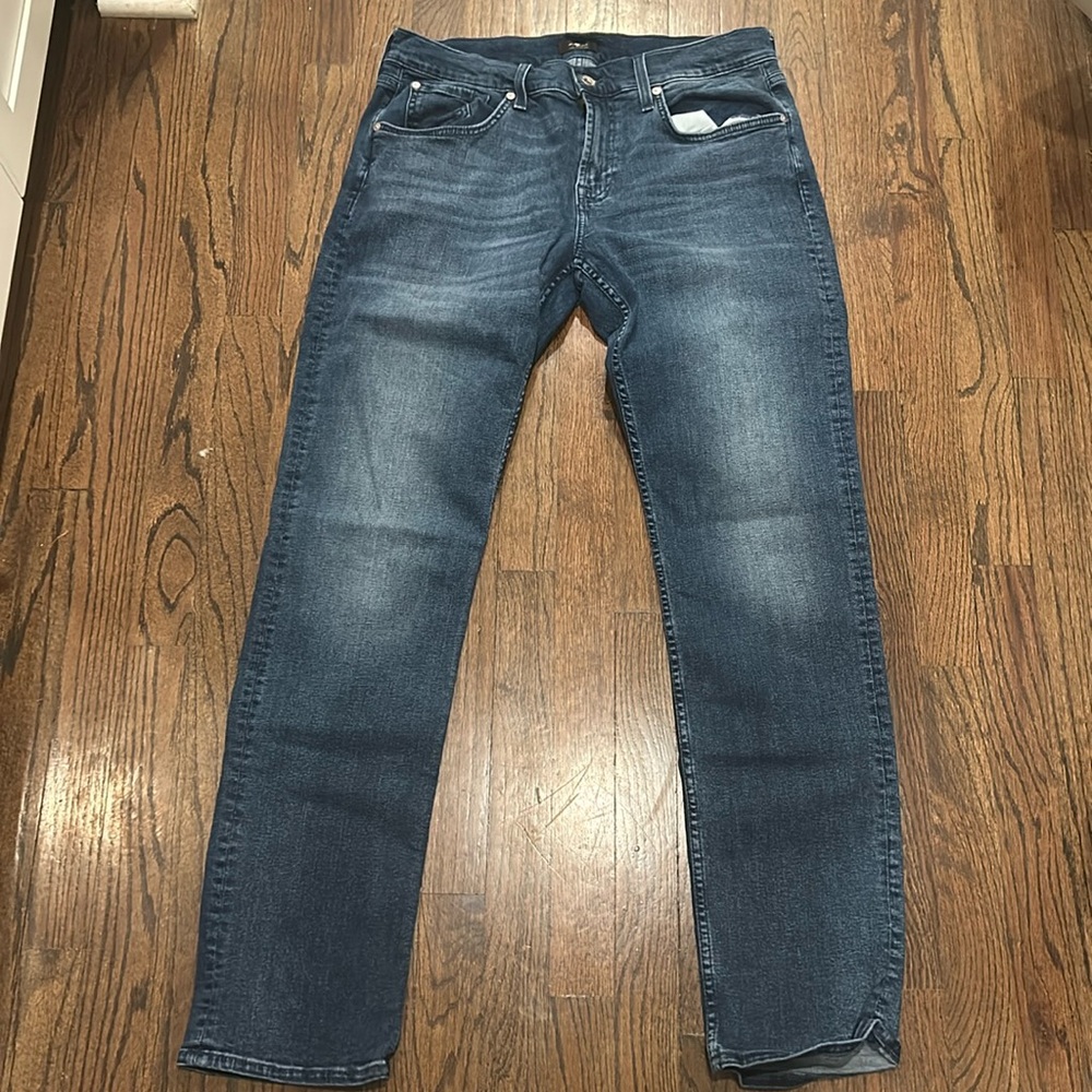 Men’s 7- For all mankind Blue Jeans Size: 34